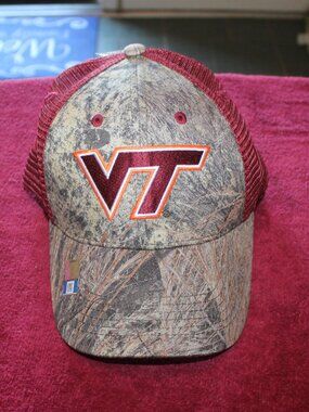 Virginia Tech Hokies Mens Mossy Oak Camo Hat